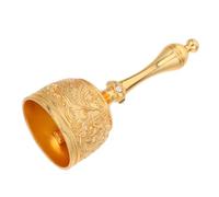 ERINGOGO Vintage Gold Hand Call Bell with Chinese Dragon Multipurpose Service Bell for Dinner Meditation Weddings Elderly Care Classroom Front Desk Use