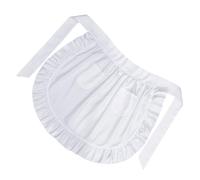 ERINGOGO Vintage Ruffle Waist Apron for Women with White Half Apron Waitress Maid Costume for Kitchen Cooking Coffee Shop Restaurant Stylish and Functional Retro Design