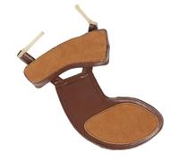 ERINGOGO Violin Shoulder Rest and Chin Rest Set 2Pcs Coffee Color Sheepskin Material Compatible with 3/4 and 4/4 Violins Accessory for Comfortable Playing