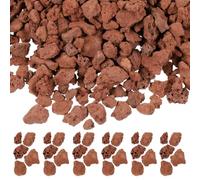 ERINGOGO Volcanic Red Lava Rocks 3-6mm 60g Bag Miniature Natural Stones for Fish Tank Layout, Aquarium Decorative Rocks for Aquatic Terrarium Landscaping and Craft