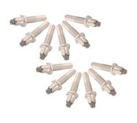 ERINGOGO Walking Stick Screw-On Tips 12Pcs Hexagonal Tungsten Steel Hiking Pole Replacement Parts for Outdoor Trekking and Climbing