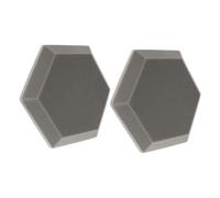 ERINGOGO Wall Mat Sound Insulation Acoustic Mat with Hexagon Sound Dampening 2pcs and Flame-retardant Sponge Material Easy Installation, for Studio, Recording Room, and Live Streaming