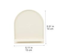 ERINGOGO Wall Mount Loudspeaker Bracket for Smart Speakers Compatible with Google Nest Wifi and Hub Material Sound Speaker Holder with Easy Charging Access and Safety Design White