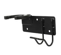 ERINGOGO Wall-mounted Microphone Holder Iron Mic Rack with Wire Organizer Space-saving Design for Ktv and Home Mix Use Reliable Mic Stand for Various Microphones