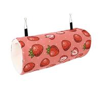 ERINGOGO Warm Plush Pet Tunnel for Hamsters Guinea Pigs Hedgehogs Small Animals Cozy Sleeping Nest with Bright Color Lightweight and Portable Cage Hammock Bed for Indoor Use