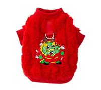 ERINGOGO Warm Thick Chinese Year Dog Costume with Festive Dragon Pattern Cozy Winter Puppy Coat for Daily Walks Jogging and Outdoor Training Pet Clothes for Cold Weather