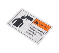ERINGOGO Watch Your Head Warning Sticker with Strong Adhesive Low Overhead Obstacle Caution Label Safety Sign for Injury Prevention
