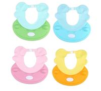 ERINGOGO Waterproof Baby Bath Hat Ear Protector Cap for Babies, Adjustable Shampoo Cap with Ear Shield, Soft Shower Hair Washing Hat for Infant Bath Safety (Sky Blue