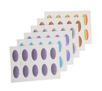 ERINGOGO Waterproof Temporary Eyeshadow Stickers 6pcs Gradual Color Eye Makeup Decorations for Women Girls Party Cosplay Festival Use