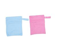 ERINGOGO Waterproof Wet Dry Diaper Bag for Babies Multi-Function Storage Pouch Double Zipper, 2pcs Travel Organizers for Newborns and Toddlers