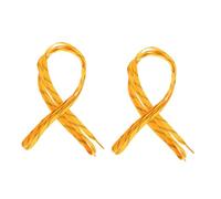 ERINGOGO Waxed Freezing Ice Hockey Skate Laces Yellow Sports Shoelaces for Skiing and Hockey Shoes Replacement