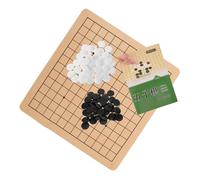 ERINGOGO Wear Resistant Folding Go Chess with Black and White Stones Educational Board for Beginners and Adults Lightweight Portable Travel and Tournament Use