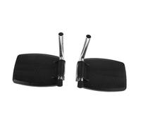 ERINGOGO Wheelchair Footrest Replacement Wheelchair Footplate Black Iron