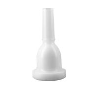 ERINGOGO White Tuba Mouthpiece Replacement Accessory Key the Side, Plastic Material, Bottom Diameter 39mm and Upper Diameter 13mm, for Musical Performances and Professionals