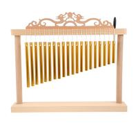 ERINGOGO Wind Chime 20-Note - Single Row Bar Chime Percussion Instrument with Wooden Stand and Mallet, Tabletop Decoration for Home, Balcony, or Music Events