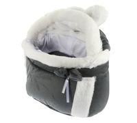 ERINGOGO Winter Warm Cat Backpack Carrier Grey L Indoor Outdoor Pet Carrying Bag with Soft Cloth Nest for Cats Double-duty and Outing Carrier