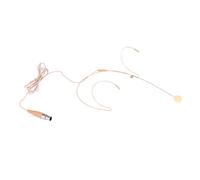 ERINGOGO Wired Headset Condenser Microphone for Voice Amplifier Lightweight Flexible Design for Teaching Lectures and Performances Comfortable Head Mounted Mic Xlr Pin Beige