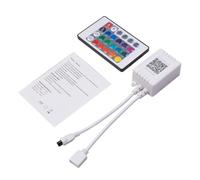 ERINGOGO Wireless LED Strip Light Controller with Remote and Receiver, Abs Material, Adjustable Brightness, Max Power 144w, Remote Distance 15 Meters, Suitable for Home and Cabinet Lighting