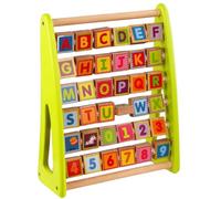 ERINGOGO Wooden Alphabet Cognition Toy for Boys and Girls Educational Math Number Learning Tool Multi-Function Early Education Table Toy for Kids