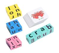 ERINGOGO Wooden Alphabet Puzzle with Letter Cards Educational Spelling Game for Brain Development and Parent Learning Smooth Wood Construction