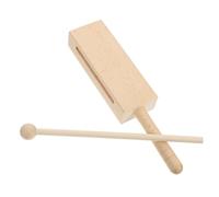 ERINGOGO Wooden Block Instrument with Mallet Ergonomic Percussion Wood Musical Instrument for Adults Resonant Tone Craftsmanship for Rhythm Practice and Performances