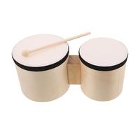 ERINGOGO Wooden Bongos Hand Drum for Dance Performance Music Party Supplies Percussion Instruments for Boys and Girls Early Education