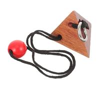 ERINGOGO Wooden Brain Teaser Locking for Elderly and Adults Portable Cognitive Exercise Puzzle Creative Handcrafted Knot Unlocking Game Stress Relief and Concentration Training Plaything