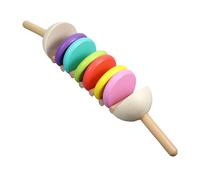 ERINGOGO Wooden Building Blocks Musical Toy Castanets for Boys and Girls Handheld Percussion Instruments Boys and Girls Musical Instrument Safe Stimulating Learning Toy