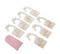 ERINGOGO Wooden Closet Dividers with Age Labels Clothes Organizers for Newborn to Wardrobe Smooth Surface Sorters Nursery Storage