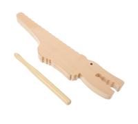 ERINGOGO Wooden Crocodile Tooth Musical Instrument Alligator Shaped Guiro for Boy Girl Boys and Girls Educational Percussion Plaything Toy Stick
