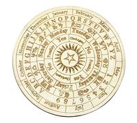 ERINGOGO Wooden Divination Board Carved Prop for Tarot Psychic Readings and Rituals Smooth Altar Accessory for Home Decoration and Spiritual Practices