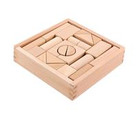 ERINGOGO Wooden DIY Blocks Natural Solid Wood Cognitive for Early Education Shape Recognition Creative Building Blocks for Learning Development