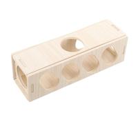 ERINGOGO Wooden Hamster Hideout Tunnel for Small Animals Guinea Pig Smooth Polished Surface Versatile Rat and Hamster House Hideaway for Playing and Hiding