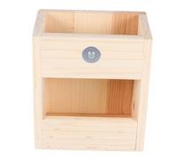 ERINGOGO Wooden Hay Feeder Rack for Small Animals Dual Purpose Food Manger and Bowl Easy to Install Cage Hay Holder for Rabbits Guinea Pigs and Hamsters Durable Smooth Surface Prevents Harm