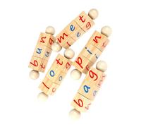 ERINGOGO Wooden Letter Spelling Cube for Educational for Alphabet Learning and Word Recognition for Preschool Cognitive Development and Interaction