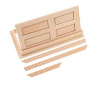 ERINGOGO Wooden Miniature Door Model for Dollhouse DIY Unfinished Fairy Door for Doll House Decorations Authentic Interior Accessory for Pretend Playsets and Miniature Projects