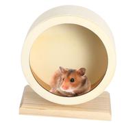 ERINGOGO Wooden Non Run Exercise Wheel for Small Pets Pet for Hamsters Hedgehogs Rats Disc Encouraging Healthy Toe and Nail Training