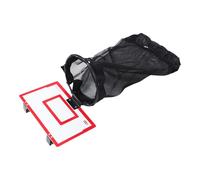 ERINGOGO Wooden Over-the-door Laundry Hamper with Red Basketball Rim Pattern, Foldable Mesh Storage Basket for Small Spaces, Room Organization Basket for Dorms and Bathrooms