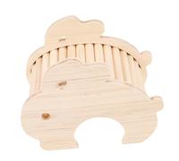 ERINGOGO Wooden Rabbit Hutch Outdoor Hideout Multi-chamber Hamster House Hideaway Guinea Pig Hideaway Toy Accessory