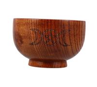 ERINGOGO Wooden Ritual Offering Bowl with Moon and Pentagram Design Versatile Decorative Altar for Smudging Candle Holding Incense Burning Home Aesthetic Decor and Spiritual Ceremonies