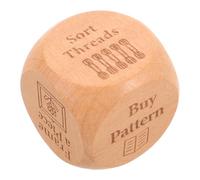 ERINGOGO Wooden Sewing Decision Dice Quilting Tool for Crafters Portable Handmade Engraved Stitchwork Project Guide Creative Confidence Booster for Hobbyists Family Fun