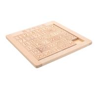 ERINGOGO Wooden Sliding Number Puzzle Brain Teaser, Montessori Logic Educational with Birch Wood 1-35, Cognitive Puzzle Game for Elementary Students’ Learning and Development