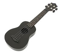 ERINGOGO Wooden Soprano Ukulele for Beginners Acoustic Stringed Instrument with Fret Board for Adults and Family Music Sharing Smooth Craftsmanship Clear Sound Black Finish