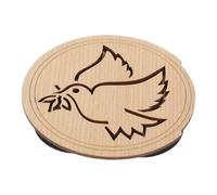 ERINGOGO Wooden Soundhole Cover Bird Pattern Acoustic Guitar Feedback Buffer Sound Hole Block Maple Wood