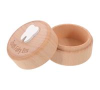 ERINGOGO Wooden Teeth Keepsake Box in White Compact Design to Track Lost Teeth Sequence and Dates Cute and Unique for Parents and Little
