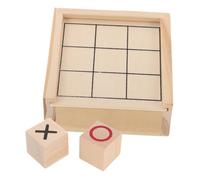 ERINGOGO Wooden Toe Board Game Portable Lightweight Puzzle for Family Compact Rustic Decor Enhancing Social Interaction and Parent Bonding