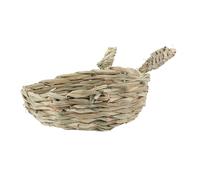 ERINGOGO Woven Mat Bedding Guinea Pig and Hamster Nest Cage Chewing Toy Edible Grass Small Sleeping Bed Comfortable Habitat for Small Pets