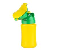 ERINGOGO Yellow Kids Portable Potty Bottle with Leak-Proof and Splash Prevention Features, Abs Material Round Urinal for Kids Travel and Long Way Road Trip