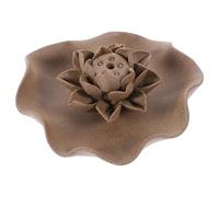 ERINGOGO Zen Style Handmade Lotus Incense Tray Decorative Fireproof Incense Burner Base for Sticks Cones and Candles Suitable for Meditation Yoga Bedroom and Home Decor