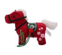 ERINGOGO Zodiac Horse Plush Doll Soft Stuffed Animal Lightweight Portable Chinese Year Decoration Symbolizing Prosperity Courage Collectible Mascot for Travel Home Office